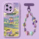 
RSRDDY cherry suitable for Apple 16 mobile phone case new iphone15promax case 14pro silicone x protection 13 bag 11 lens xr sense ip12 women's pus shell xs ihone16pus NM15604 blow away worries wheat field silicone soft shell + white