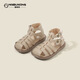 BOE [Official Flagship] OCC Girls' Shoes Baby Toddlers' Shoes New Summer Sandals High Top Children's Rose 9221 Brown 22 Factory Order Price-25 Whole (100 Pairs)