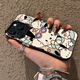 Povorm mignon Pacchard Dog adapté pour Apple 16Promax Mobile Phone Case Nouveau iPhone 14 Case de protection Apple 13 Couverture complète 12 Anti-Fall 11 Color Silver Soft Shell Men and Women Imd Color Silver-Black-Lu3899 Biye Pacchard Dog Iphone 13