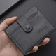 Tenggexiang Card bag ID bag Ultra-thin card bag Multiple card positions versatile soft leather small portable ink thin ink card clip ID bag Gray blue