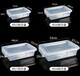 高透明加厚塑料保鲜盒插标签长方形大容量厨房冰箱收纳食品级商用 9926高款37*26*17