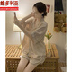 维多利亚的格调睡衣女夏季天冰丝绸2025年新款短袖两件套网红风感碎花家居服 感可外穿WLW-9226 M 【建议80-100斤】
