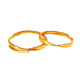 Yage 999 pure gold-plated silver ring for women gold Möbius live ring couple ring as a birthday gift for girlfriend, a Möbius ring for women