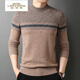 Classic car (COCHE CLASICO) cardigan men's thick pure wool men's sweater new style middle-aged and young pullover knitted base shirt fashion boutique p15620 Navy L 170