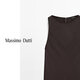 
Massimo Dutti autumn new product 2025 women's old-fashioned style exquisite light luxury long satin halter neck dress 06685530 Chocolate color XS (CN 165/84A)