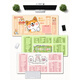 Original creative text mouse pad super large girl computer office home cartoon cute dormitory home custom table pad 14110 persimmon bear 1000x500mm x 2mm