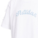 Adidas (adidas) Camiseta de ropa para niñas para niños 25 Summer 101 Spot Dog Article Estilo de marca Embellido Agodón puro de algodón corto KG6626 KG6625 White 165 (Etiqueta 164)