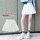 Jupe de filles 2025 Nouvelle jupe plissée grise Vêtements d'été pour les filles de style collégial jupe pour enfants à la jupe courte 160 [suggéré environ 155 cm]