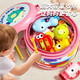 Percussion Instrument Baby Rassel Drum Schläger Schlagzeug Beat Baby Kindergärtner Frühes Modell Rassel Rassel Schlagzeug Taille Drum Rasseln Spielzeuggirl -Model - Puzzle [doppelseitige Trommel] kann am 1. Juni Kindertag Early Early Education Rassel Geschenkbox gelagert werden