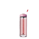希诺（HEENOOR）玻璃杯双层泡茶杯可爱便携杯子女士高颜值水杯XN6563 6630 XN6631粉色230ML