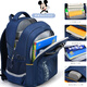 
Disney elementary school students schoolbags for women 5-6 grades junior and senior high school students backpacks 4 large compartments to reduce burden backpacks 12083 pink purple