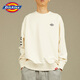 
Dickies round neck sweatshirt autumn and winter new style men and women couple casual loose printed logo pullover top Cream white 12596 colorful LOGO-same style for men and women XS