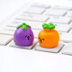
GUYES mini cute cartoon vegetable system computer desktop Chinese workstation office desk small ornaments decorations Mengzi vegetables set 11