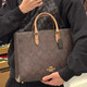 蔻驰（COACH）女包24年新款 Maggie 老花帆布 百搭托特包斜挎包 送女友节日送礼 黑色 CY677-IMXI8（大号） 尺码咨询客服