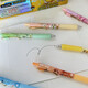 The Art Trait Pokémon Blind Box Stift Internet Promi Hochwerte Ins Anime 2d periphere Pikachu Schnelltrocknende Signature Stift Stippe glatt 0,5 mm schwarzer Wasser Stift Schreibweise Schreibwaren gemischtes Haar 6 Teile X-6227 Jiyikawa Blind Box Stift 0,5 mm x andere