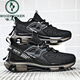 Specht mit großer Größe 46 Herrenschuhe Sommer 4748 Luftkissen Schock absorbieren atmungsaktive Sportschuhe lässige Laufschuhe Männer Blade Schuhe 45 H9903 Weiß und Blau 44