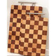 Planche à découper de cuisine damier épaissi double face en bois d'acacia planche à découper domestique planche collante de fruits planche à découper de cuisine en bois massif antibactérien et résistant à la moisissure 39.5*27.5*2.8CM