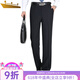 Gold Shield (JINDUN) high-end straight trousers for men's summer thin drooping mulberry silk suit pants business casual work trousers 9901 [Summer] thin 34 (2 feet 7) waist circumference