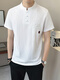 
Sulai linen short-sleeved T-shirt summer casual stand collar Chinese style cotton linen top Buddhist men's clothing Amitabha clothes trend T9855 meters gray M