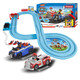 CARRERA Wangwang Team made great contributions Carrera joint model Carrera track racing boy train children's remote control toys with track length 3.5 meters sound and light series - Aqi + Maomaoke Official standard equipment does not include battery