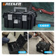 GREENER (GREENER) Large Height Tool Box Large Storage Box Empty Box Hardware Double Layer Large Capacity Auto Repair Household Black King Kong/Green King Kong Style Toolbox Straps