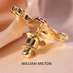 WILLIAM MILTON French light luxury iris brooch men's exquisite collar pin-like corsage gift box Longyao Jinyang_brooch