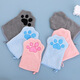 Pet towel glove type dog special quick-drying absorbent cleaning towel cat bath towel pet supplies gray 22*15cm (single pack)