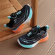 Krieger Kinderschuhe für Männer und Frauen Laufschuhe Neues Produkt Knopf Casual Sports Schuhe WZ-B797T Schwarz und Blau 36