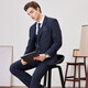 Shanshan traje de lana set de tres piezas para el negocio masculino anti-madrugas