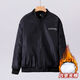 Lee Kids American Retro brodered pilot veste veste hommes et femmes automne et style hivernal articulations TRENDY BRAND STREET BASEBLABLE CASSORATION 6623 * Black Glorious [Collier de baseball] printemps et double couche d'automne M 70-90Jin [Jin est égal à 0,5 kg]