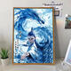 
MPPMCKXCL Nezha 2: The Demon Child's Dahai Digital Oil Painting 5 New Painting Filling Ao Bing Card LL12178 30*40cm Thickened Inner Frame