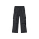 Pantalones de trabajo de tuoluzer pantalones desmontables para mujeres pantalones delgados de cinco puntos pantalones solar pantalones pantalones pantalones negros l