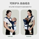 WCZ German strap baby goes out simple small premonth-year-old hug style dual-purpose baby holding the baby horizontally and liberates the baby with both hands Dark blue [0-36 months] Breathable net style