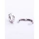 Nilan Fat Dong Lai same style men's platinum earrings PT950 earrings platinum diamond earrings plain ring for men and women, platinum about 2.7 grams, a pair of scheduled inner diameter 9.5