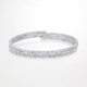 Youlai's new pt950 platinum bracelet for women, pop-up bouncy bead elastic bracelet, fashionable round bead memory bracelet for your girlfriend, three-circle bouncy bead bracelet, about 7.25-7.35g
