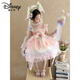 Disney Girls Hobe Summer Suspender Robe Child's Birthday Melody Princess Dress Girl Summer Lolita Jupe brillante Coiffe + Canne + Tail + JSGY6628 BEAUTÉ 140 CM