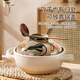 Meichu (Maxcook) Keramikauflauf 2L -Suppe, Medizin, Haferbrei, gedünsteter Reis, Gesundheitssuppentopf, Big Belly Pot, Open Fire MCTC1484