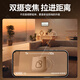 GBZM [Dual Camera Zoom] Appareil photo La caméra de surveillance de la maison tourne automatiquement le cardan pour parler à un moniteur panoramique de soins pour bébé intérieur 360 degrés sans angles morts avec vision nocturne [Zoom amélioré] 4k Ultra-Clear à trois caméras + carte de boucle de 15 jours + vision nocturne en couleur complète.