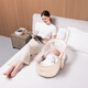 Mestrom überredet das Baby zum Schlafen mit Neugeborenen Baby Elektro -Schaukelstuhl Kleinkind Schaukelbett Cradle Bett Baby Schaukelstuhl kann flach sitzen Khaki 9855
