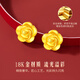 Chinese gold one week earrings earrings earrings girl birthday gift for girlfriend birthday high-end wife practical and different every day 18k week earring set