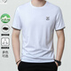 FALAMONE high-end fashion brand summer short-sleeved T-shirt for men high-end ice silk half-sleeved men's top T-shirt White DYHF-13062 M 165 [suitable for weight 90-120 Jin [Jin equals 0.5 kg]]