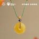 Potala Palace beeswax safety buckle tiger tooth Dzi bead pendant 925 Yinchuan material Nanhong necklace for men and women as a birthday gift for boyfriend