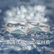 Lao Fengxiang Guofeng glacier sterling silver couple ring for a man and a woman, birthday, wedding anniversary gift for boyfriend and girlfriend, free engraving/writing of greeting cards - separate delivery to different places - order this link