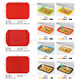 FISDDIS PP plastic tray fast food tray rectangular flat plate non-slip hotel tea tray catering canteen water cup tray