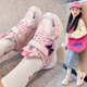 Обувь девочек Kulomi Single Shoes 2025 Новая весна и осень -стиль маленькая девочка модные сети кроссовки детские осенние туфли фиолетовый однослойный однослой 33 размер 20,5 см