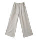Jiaobifu 2025 summer silk linen wide-leg pants cotton linen slimming straight pants Guangzhou thirteen-row cotton linen wide-leg pants women's summer green lace-up style 9793 M Recommended 100 to 115 Jin [Jin equals 0.5 kg]