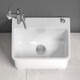 Balcony mop pool ceramic with faucet hole integrated high foot household bathroom mop pool floor basin tank large size 13751X35 control + seat spray gun single cooling