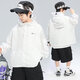 Garçons Summer Sun Protection Veste 2025 Nouvelle veste de protection solaire pour enfants d'été mince moyen et grand garçons mode d'été gris 160