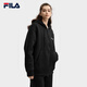 Официальная пара FILA вязаная куртка с капюшоном 2025 Зимние повседневное плюшевое плюшевое топ