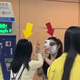 Mengkeduo Arrow Headband Concert Support Headband Couple Bestie Selfie Props to Prevent Getting Lost Funny Eye-catching Headband Arrow Headband 2 Pack Red + Yellow